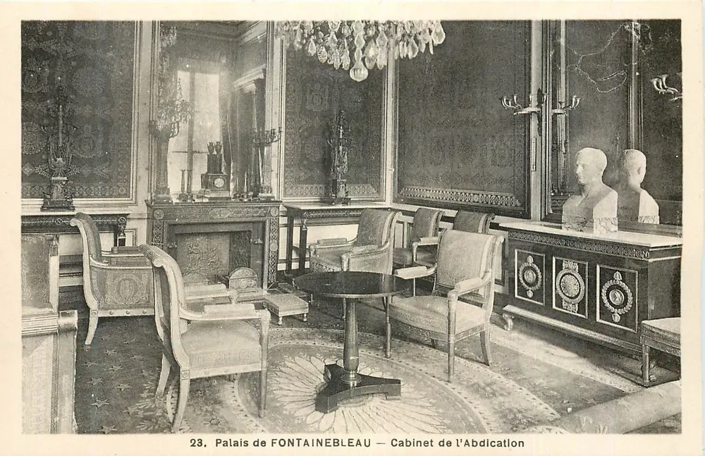 Schloss FONTAINEBLEAU — Cabinet der Abdikation — n°23 - Vorderseite